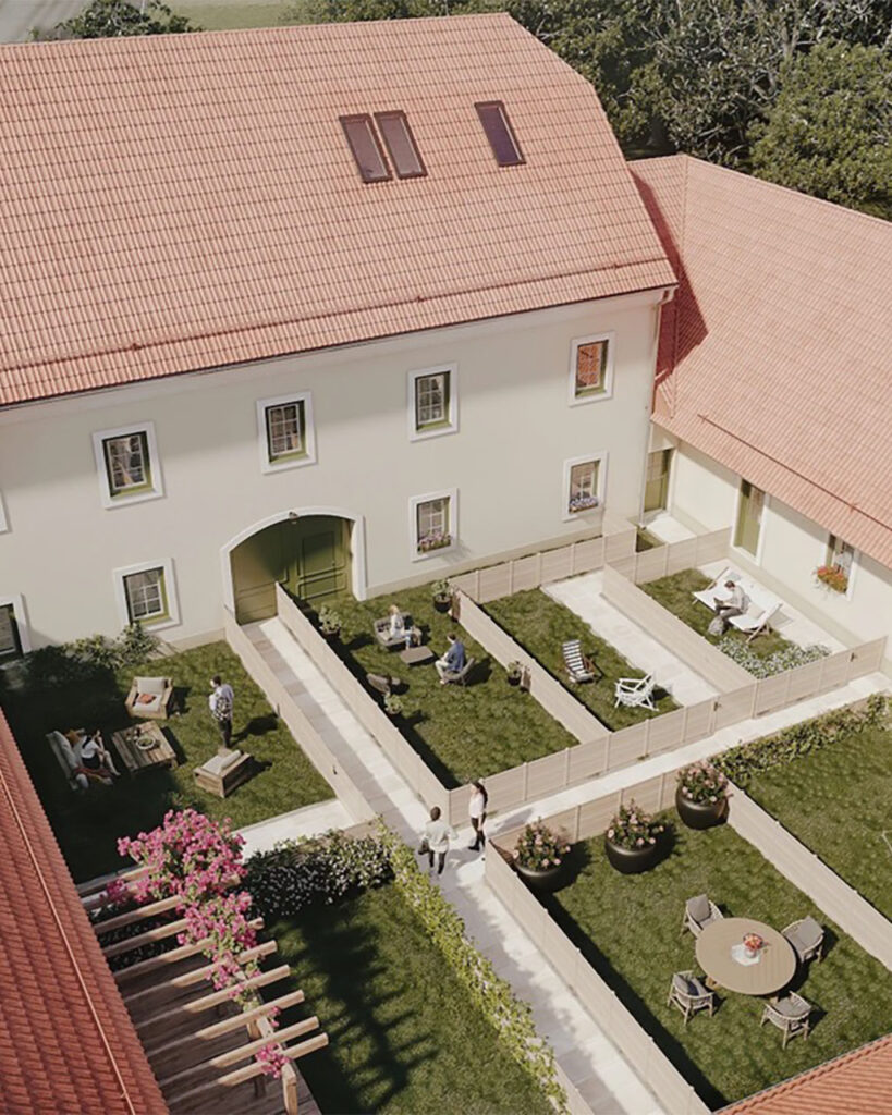 Anna-Rieger-Gasse Visualisierung Gartenansicht
